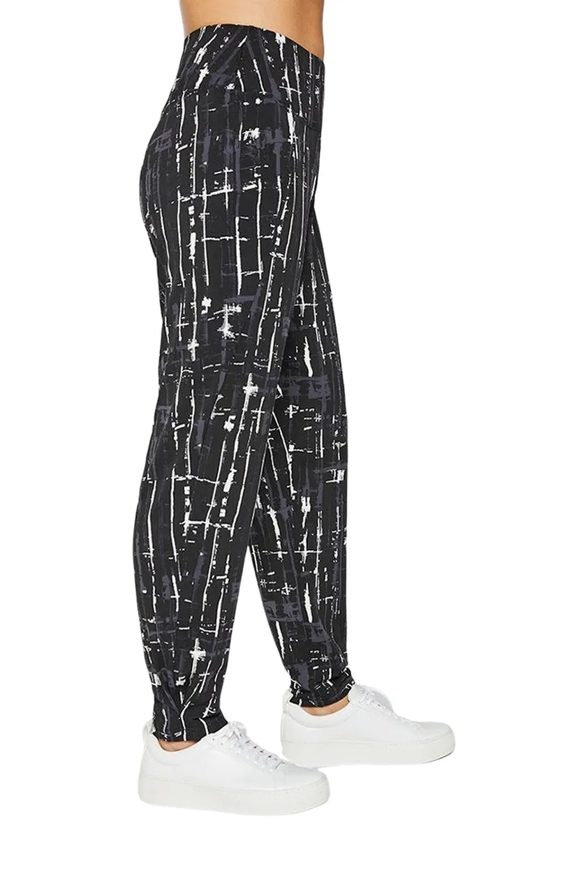 Belted Pleat Hem Jogger