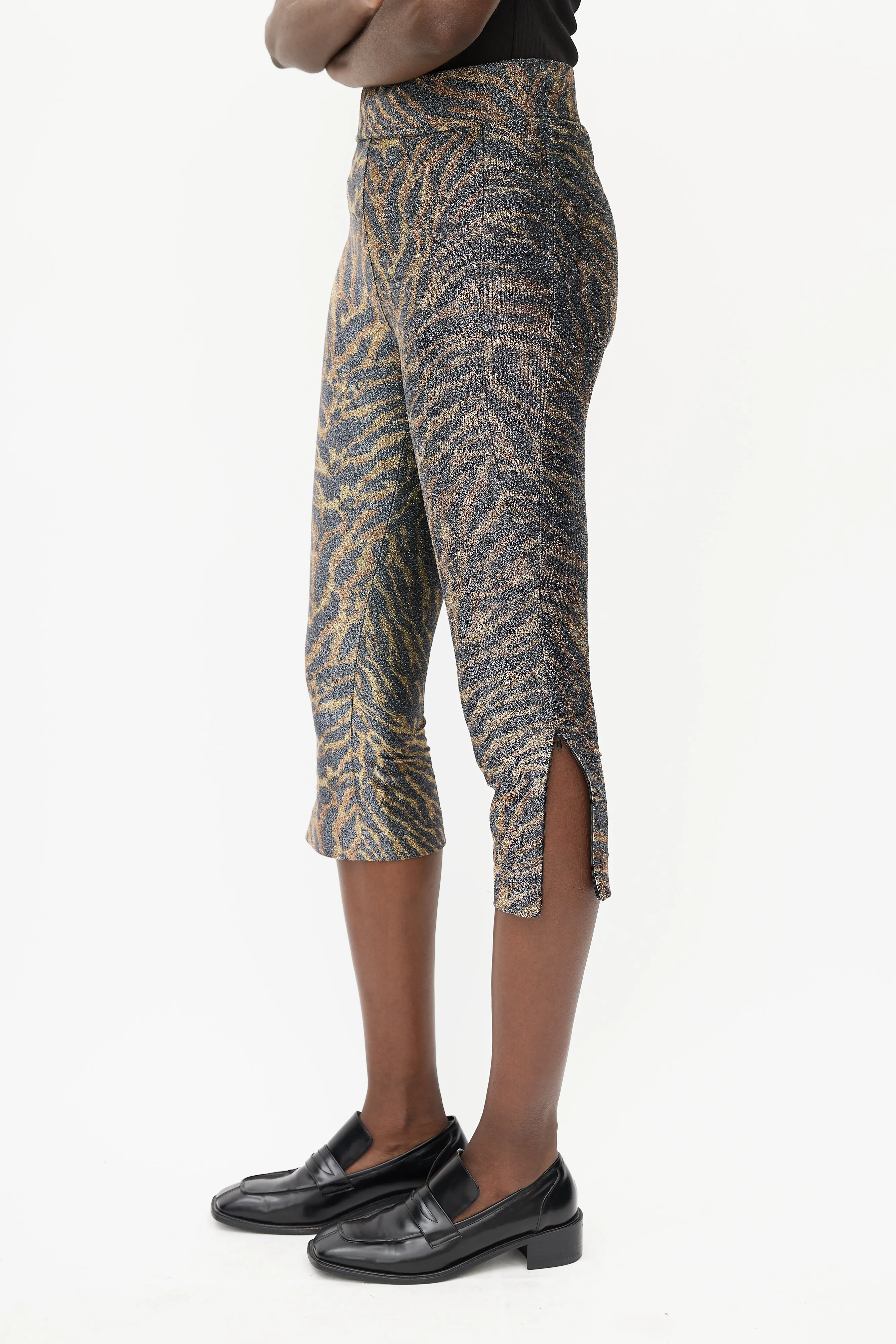 Black & Brown Metallic Co-Ord Set
