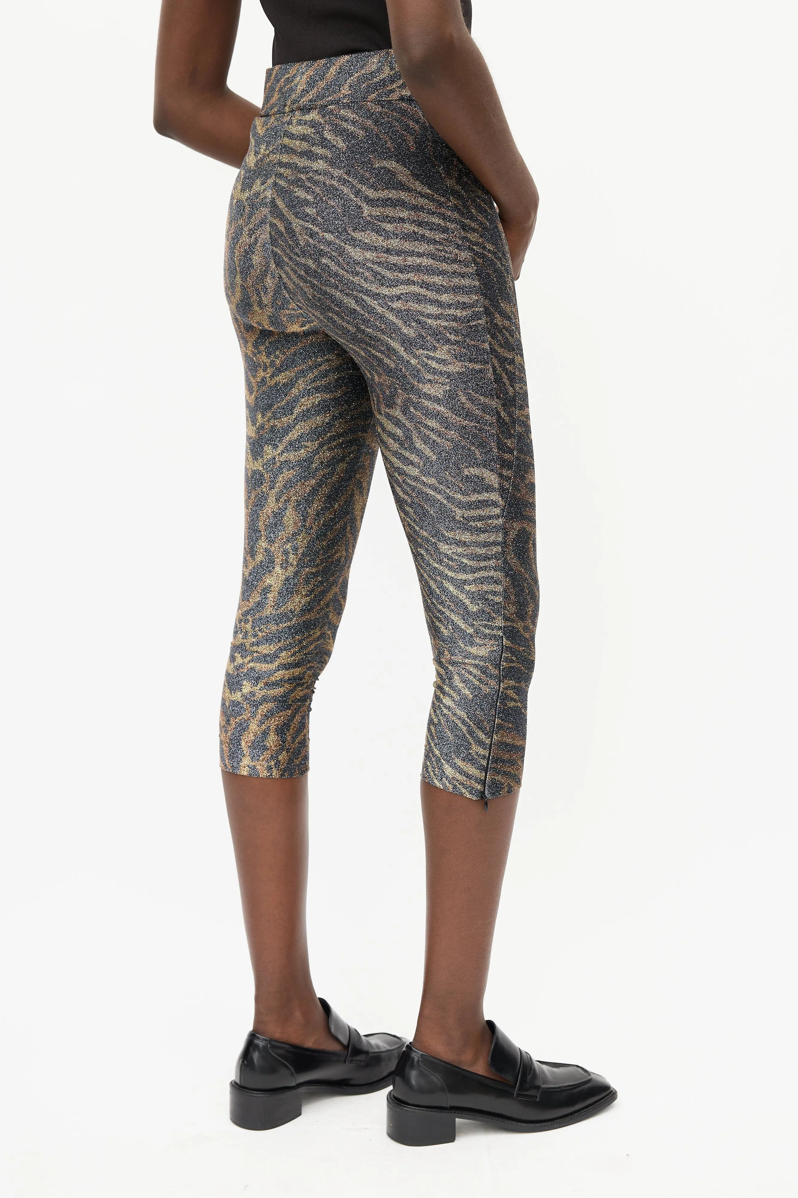 Black & Brown Metallic Co-Ord Set