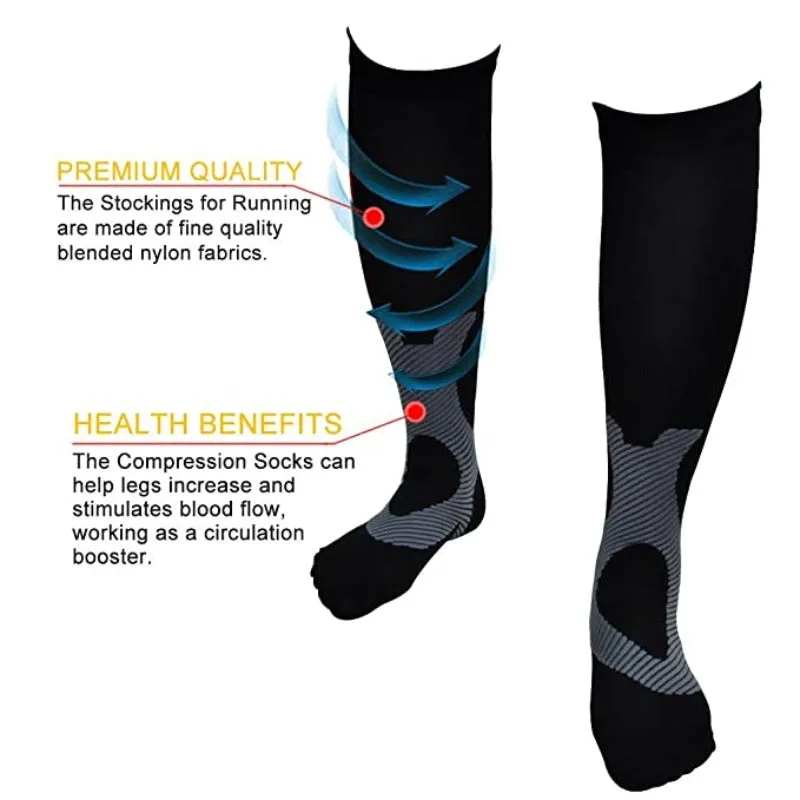 Cuzcare Unisex Socks Relief Pain Breathable Stretch Compression Stockings