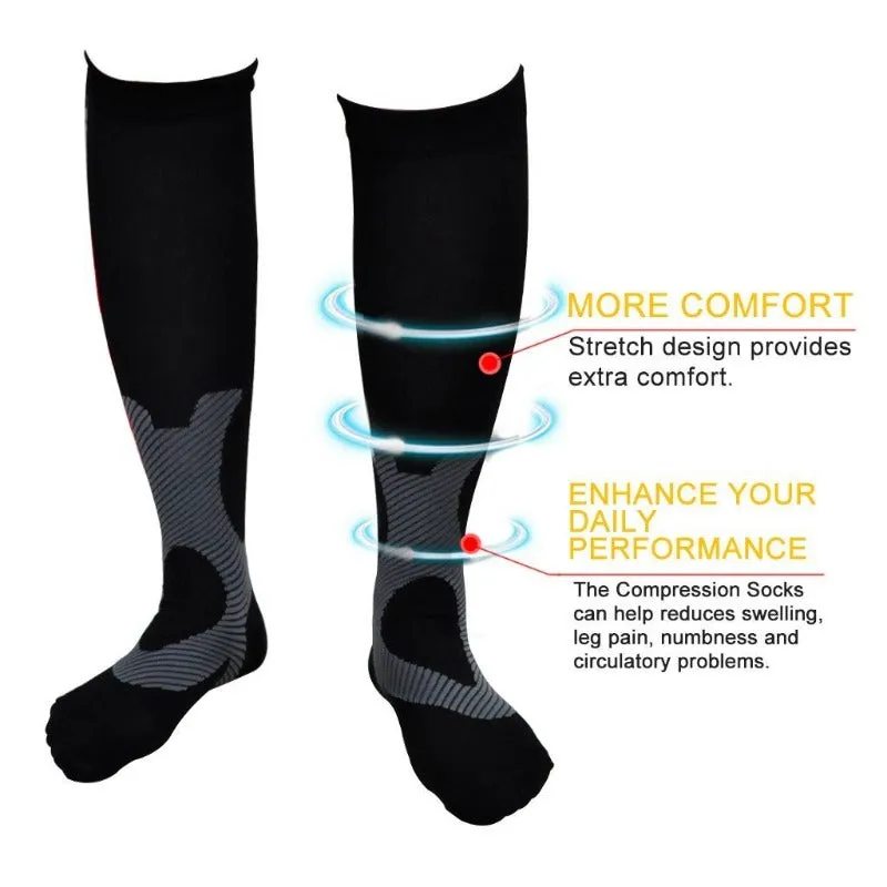 Cuzcare Unisex Socks Relief Pain Breathable Stretch Compression Stockings