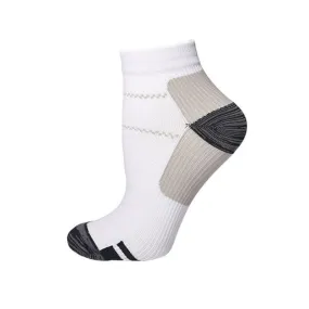 Cuzcare Women Compression Ankle Socks Heel Support Smooth Breathable Cotton Casual