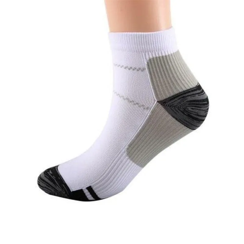 Cuzcare Women Compression Ankle Socks Heel Support Smooth Breathable Cotton Casual