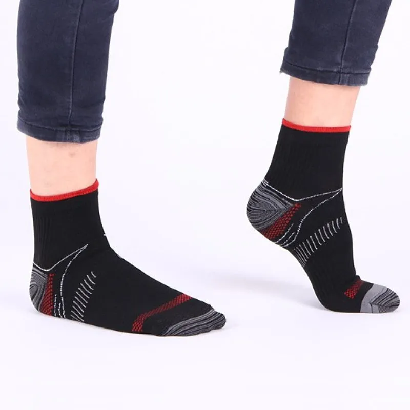 Cuzcare Women Compression Ankle Socks Heel Support Smooth Breathable Cotton Casual