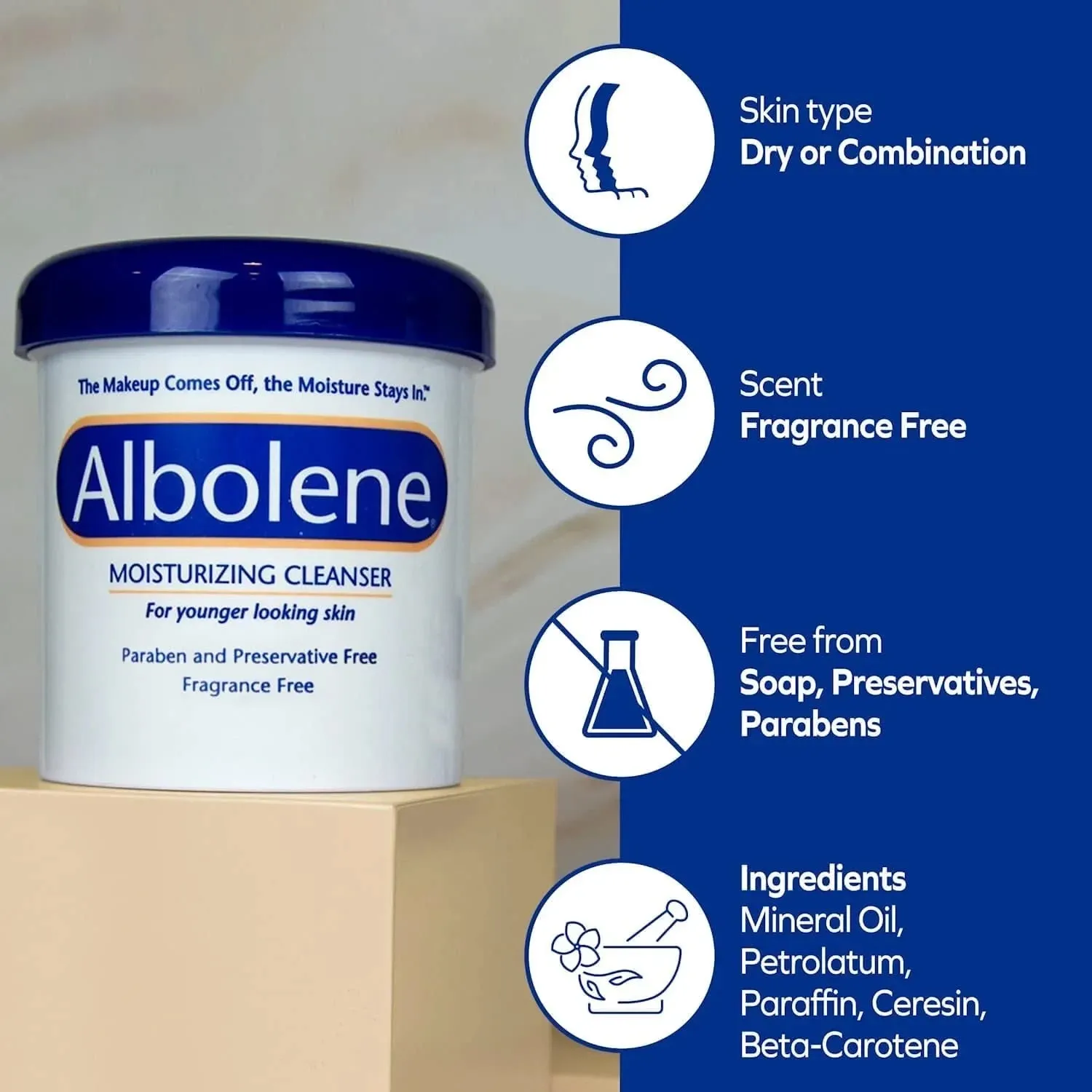 DSE Albolene Moisturizing Cleanser, 12 Fluid Ounce