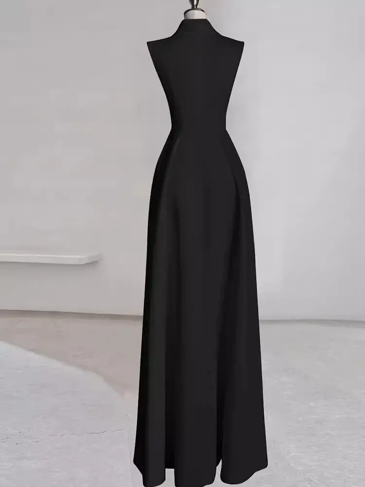 Elegant Off-the-Shoulder V Neck A line Satin Party Dresses Long Prom Dresses