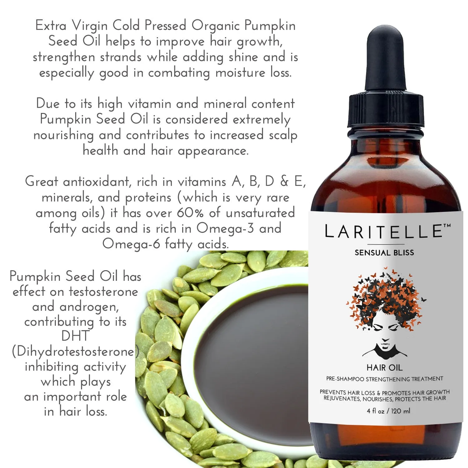 Laritelle Organic Hair Growth Treatment Sensual Bliss 1 oz