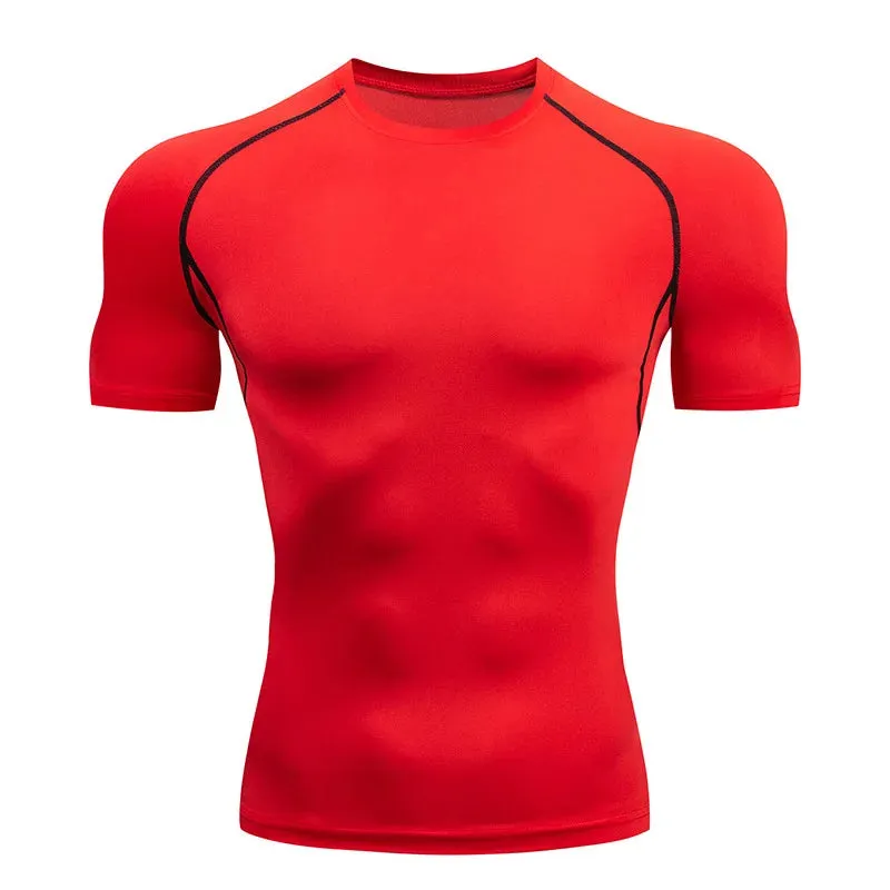 Men's Compression Running T-Shirt for Fitness and Active Sports