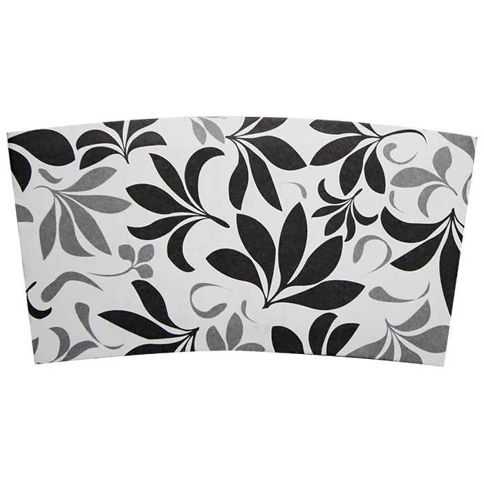 Traditional Cup Jackets - Fleur Black - 1,000 ct