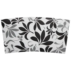 Traditional Cup Jackets - Fleur Black - 1,000 ct